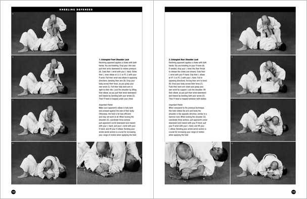 Sample pages from 'The Art of Ground Fighting'; one in a series of remarkable books that provide an in-depth look at the core concepts and techniques shared by a broad range of martial arts styles. Contains basics plus over 195 practical skills including chokes, joint locks, pins, ground kicks, sacrifice techniques, escapes, and counters from seated, reclining, and kneeling positions.