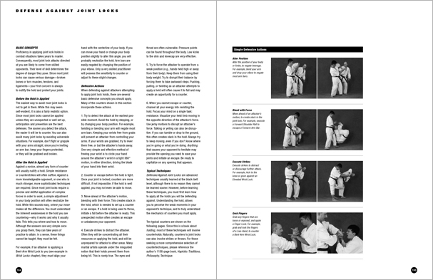 Sample pages from 'The Art of Holding'; one in a series of remarkable books that provide an in-depth look at the core concepts and techniques shared by a broad range of martial arts styles. Contains over 155 practical holds including joint locks, chokes, nerve holds, takedowns, pins, advanced combinations, and counterholds.