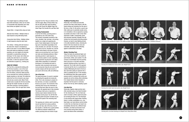 Sample pages from 'The Art of Striking'; one in a series of remarkable books that provide an in-depth look at the core concepts and techniques shared by a broad range of martial arts styles. Contains over 400 practical strikes including arm strikes, kicks, head butts, blocking and avoiding skills, combinations, and counters.