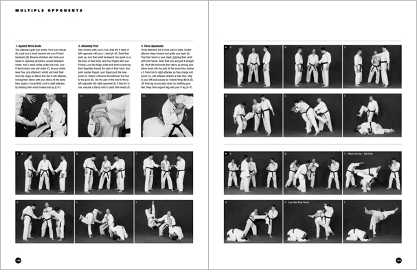 Sample pages from 'Hapkido: An Introduction to the Art of Self-Defense', the first introductory text to provide a concise overview of Hapkido in its entirety, with essential material for novices.