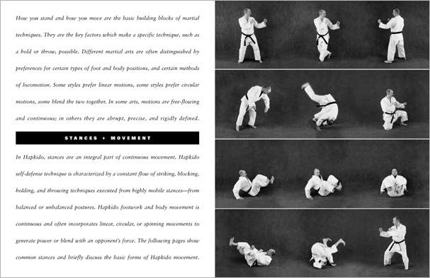 Sample pages from 'Hapkido: An Introduction to the Art of Self-Defense', the first introductory text to provide a concise overview of Hapkido in its entirety, with essential material for novices.