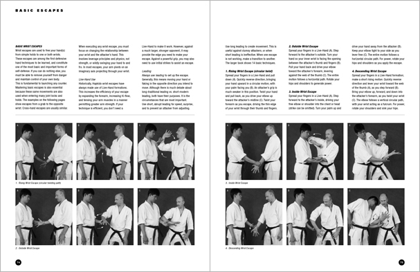 Sample pages from 'Hapkido: An Introduction to the Art of Self-Defense', the first introductory text to provide a concise overview of Hapkido in its entirety, with essential material for novices.