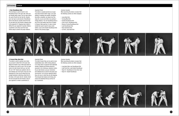 Sample pages from 'Taekwondo: The Essential Introduction', the first introductory text to provide a concise overview of Taekwondo in its entirety, with essential material for novices.