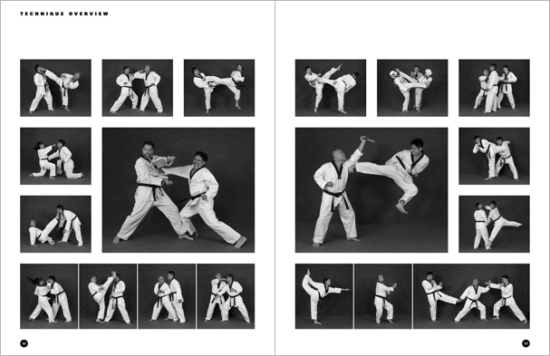 Sample pages from 'Taekwondo: The Essential Introduction', the first introductory text to provide a concise overview of Taekwondo in its entirety, with essential material for novices.