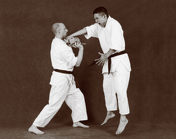 Hapkido photos of Master Marc Tedeschi performing Hapkido techniques