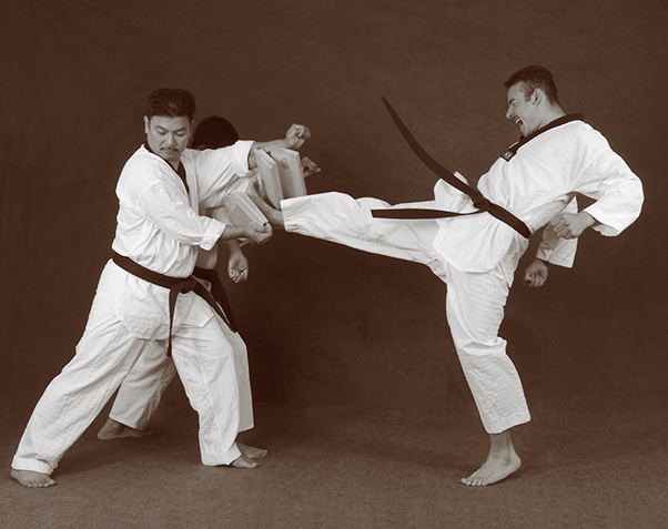 Hapkido photos of Master Marc Tedeschi performing Hapkido techniques